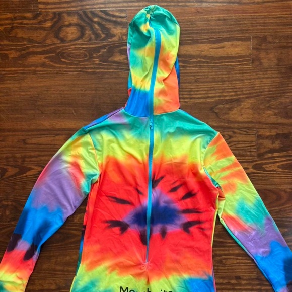 Rainbow Tie-Dye Onesie Morphsuit - Picture 4 of 4